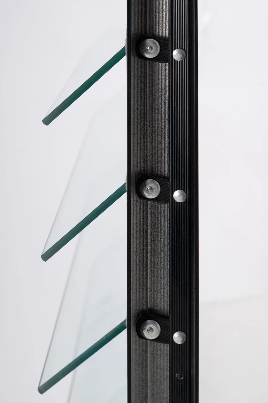 Security rod through the louver jamb